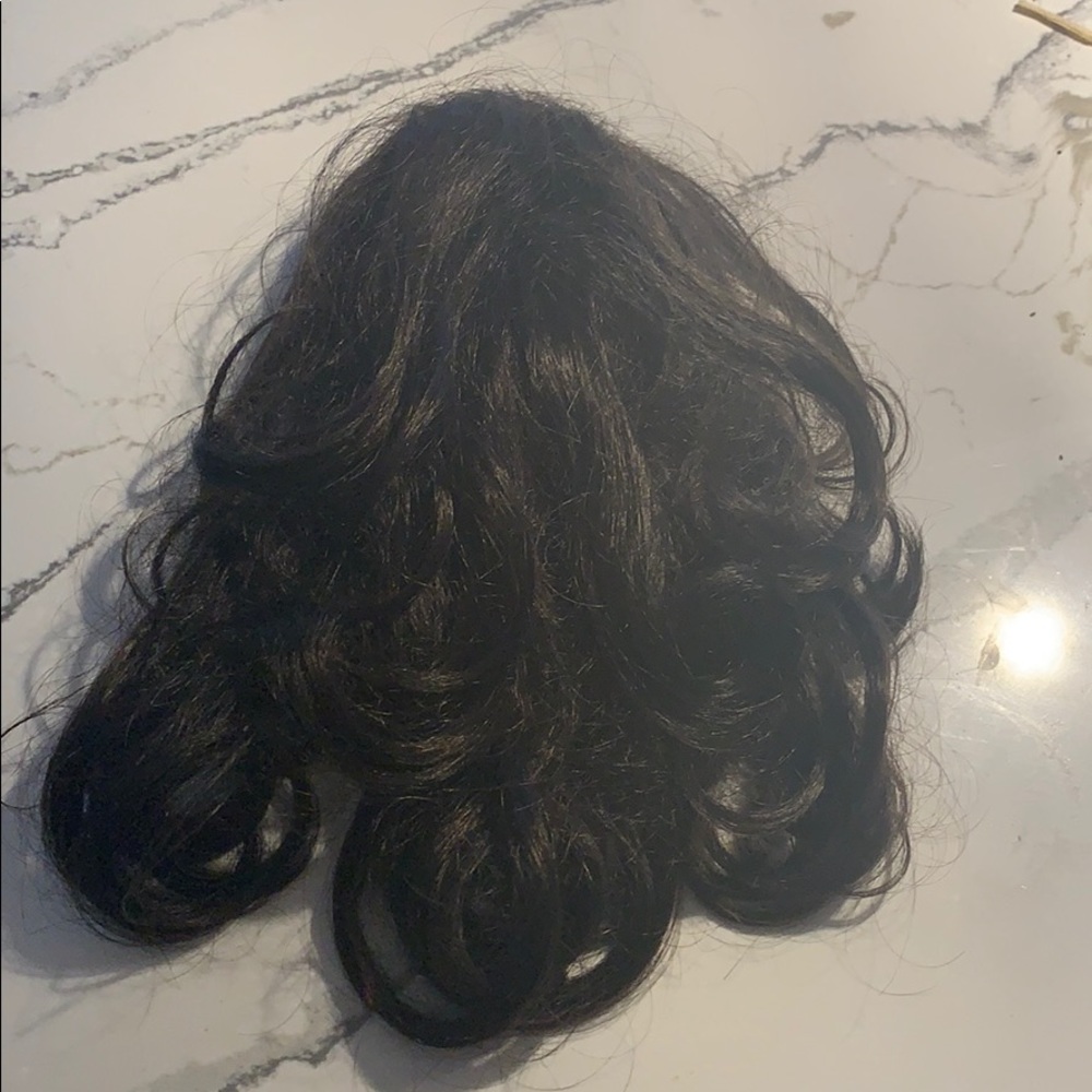Faux ponytail clip on hair